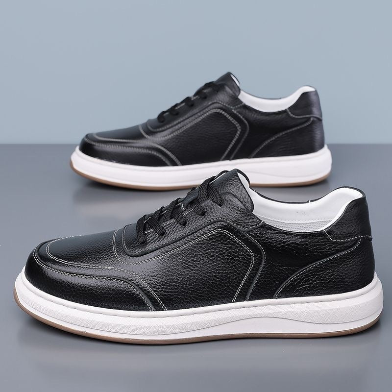 Herren Komfortable Leder Sneakers Drune