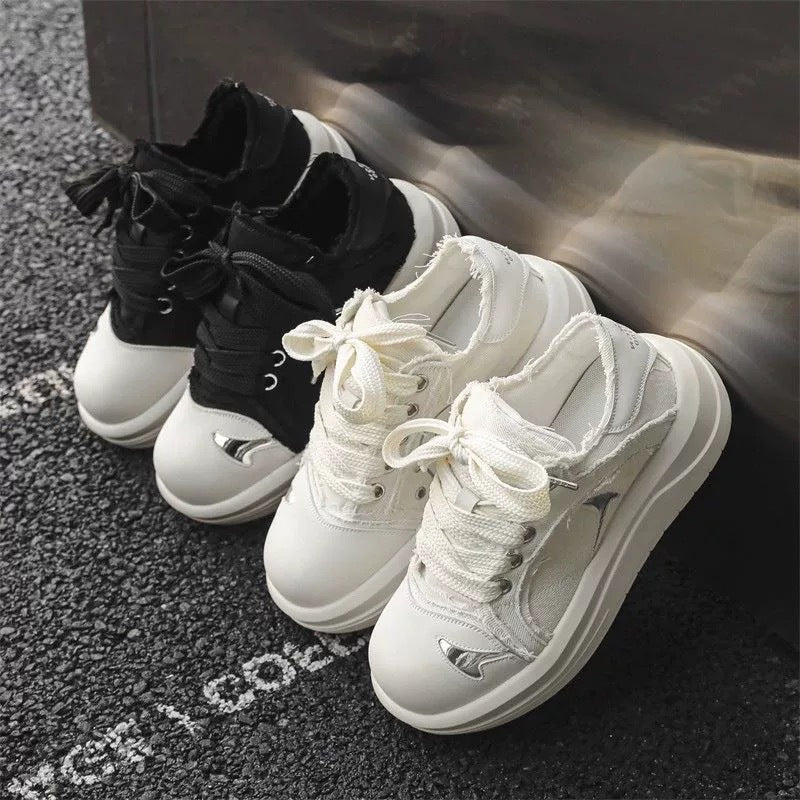 Damen Hochwertige Sneaker mit innovativer Schnürdetails und bequemer Dämpfung Drune