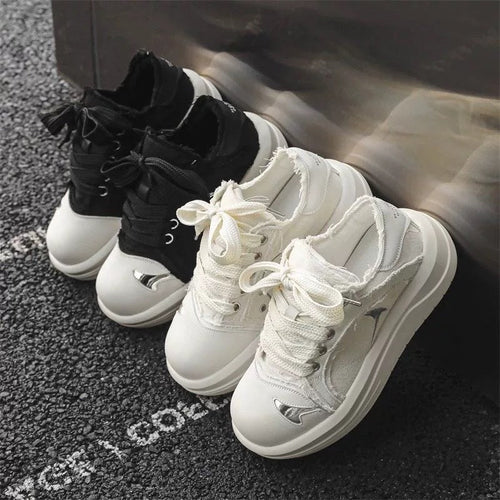 Damen Hochwertige Sneaker mit innovativer Schnürdetails und bequemer Dämpfung Drune