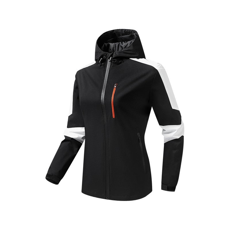 Herren Atmungsaktive Softshell-Trekkingjacke mit Kapuze und wasserdichter Membran Drune