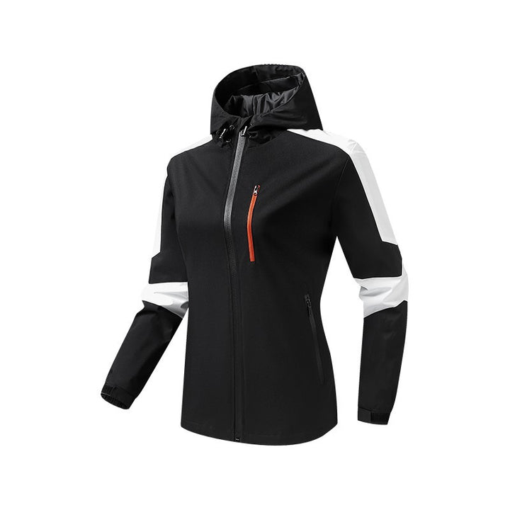 Herren Atmungsaktive Softshell‑Hardshell‑Hybridjacke mit Kapuze und wasserdichten Reißverschlusstaschen Drune