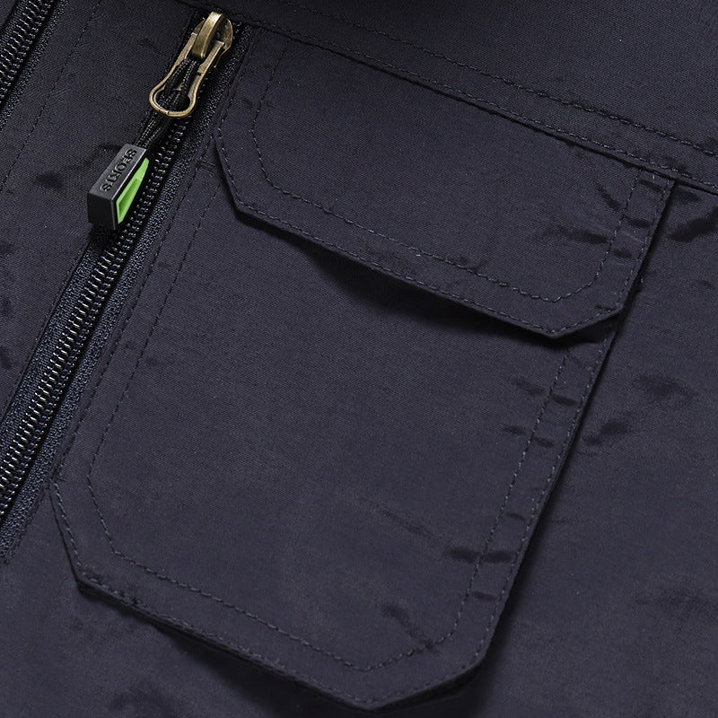 Herren Multifunktionale Outdoorweste mit atmungsaktivem Mesh‑Futter und Mehrfachtaschen Drune