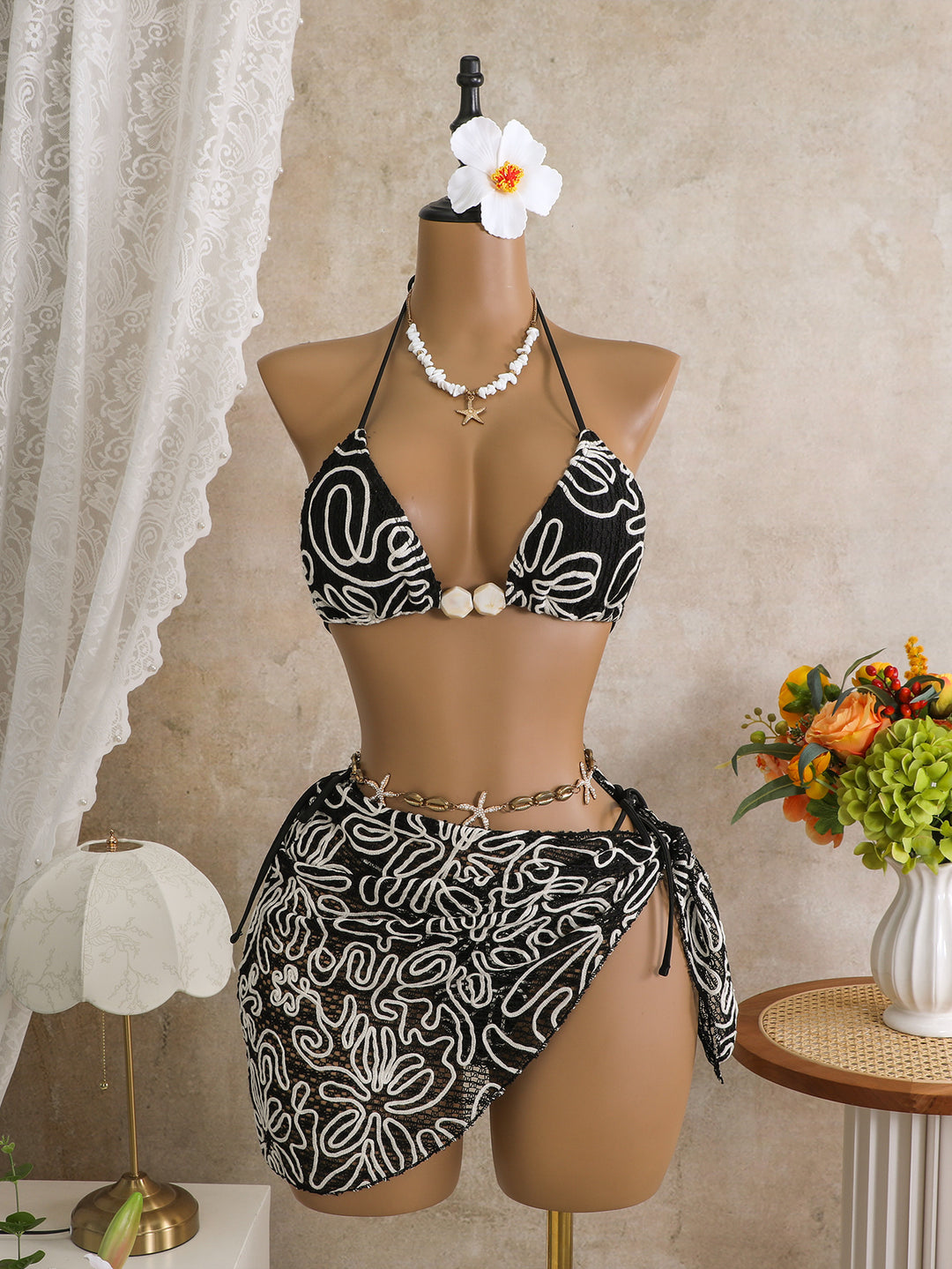 Damen Zweiteiliges Strandoutfit Drune