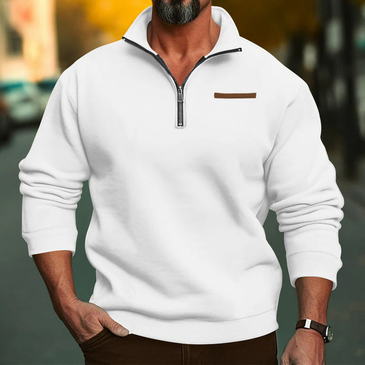 Herren Fleece Sweatshirt mit Reißverschluss Drune