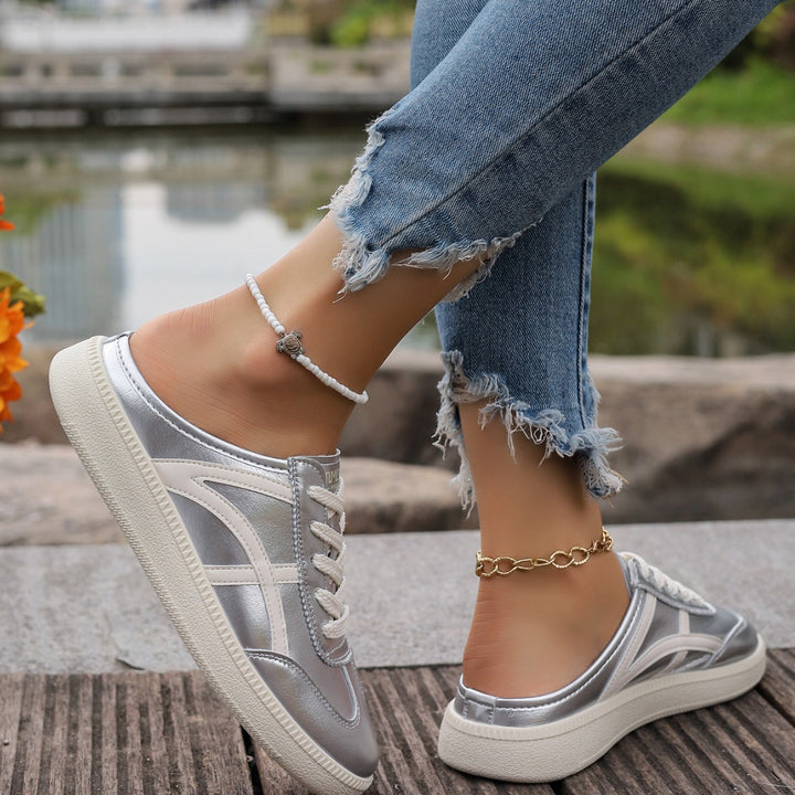 Damen Slip-On Sneaker mit offener Ferse und gepolstertem Komfortfußbett Drune