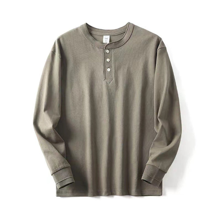 Damen Langarm-Henley-Shirt aus atmungsaktiver Baumwolle Drune