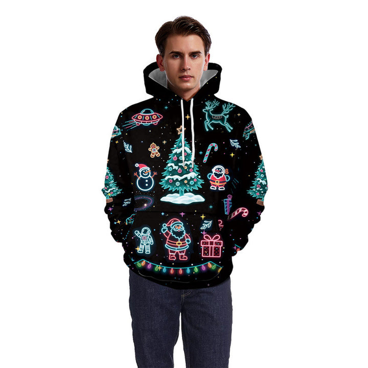 Damen Lustiger Weihnachts-Kapuzenpullover Drune