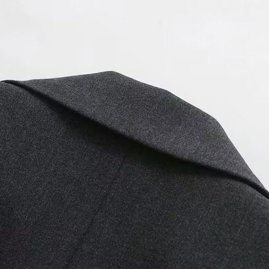 Damen taillierte Blazerjacke mit modernem Schnitt und Bindegürtel Drune