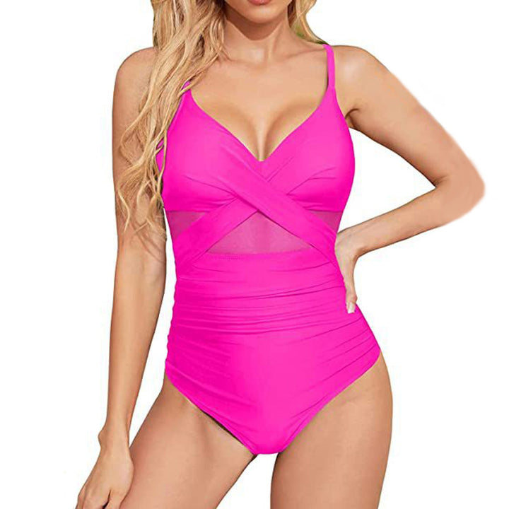 Damen Hochwertiger Einteiler Badeanzug mit trendigen Cut-Out-Details Drune
