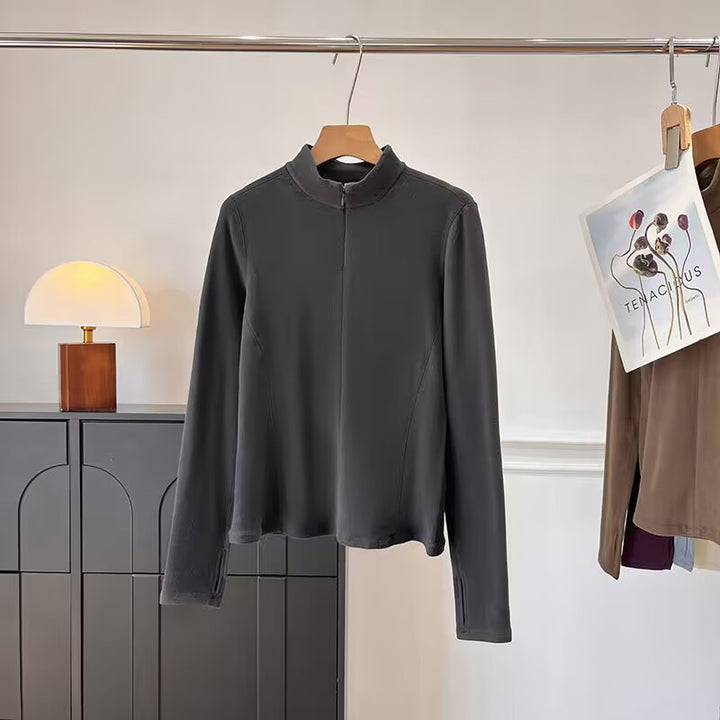 Damen Sportliches Langarmshirt mit innovativer Schnittführung Drune