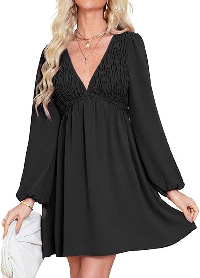 Damen fließendes Freizeitkleid Drune