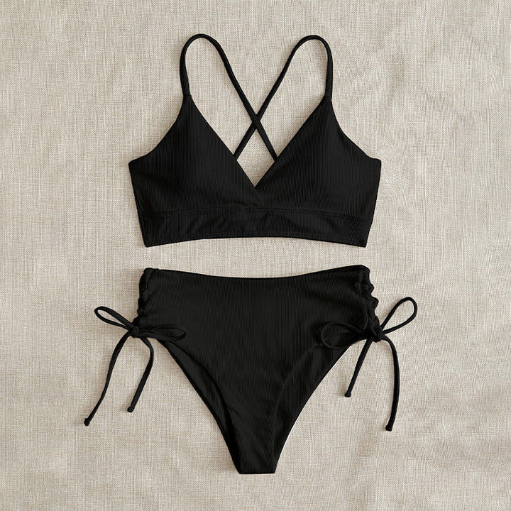 Damen Bikini-Set mit raffiniertem Schnürdetail Drune