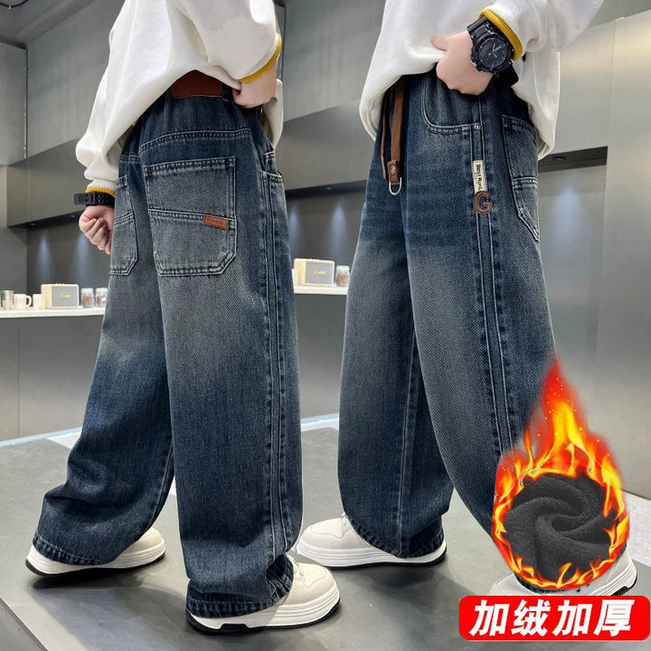 Herren weite Denim-Hose Drune