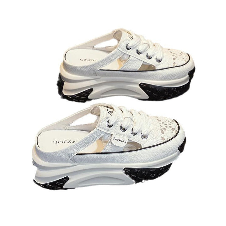Damen Sportliche Sneaker mit offenen Fersen und rutschfester Sohle Drune