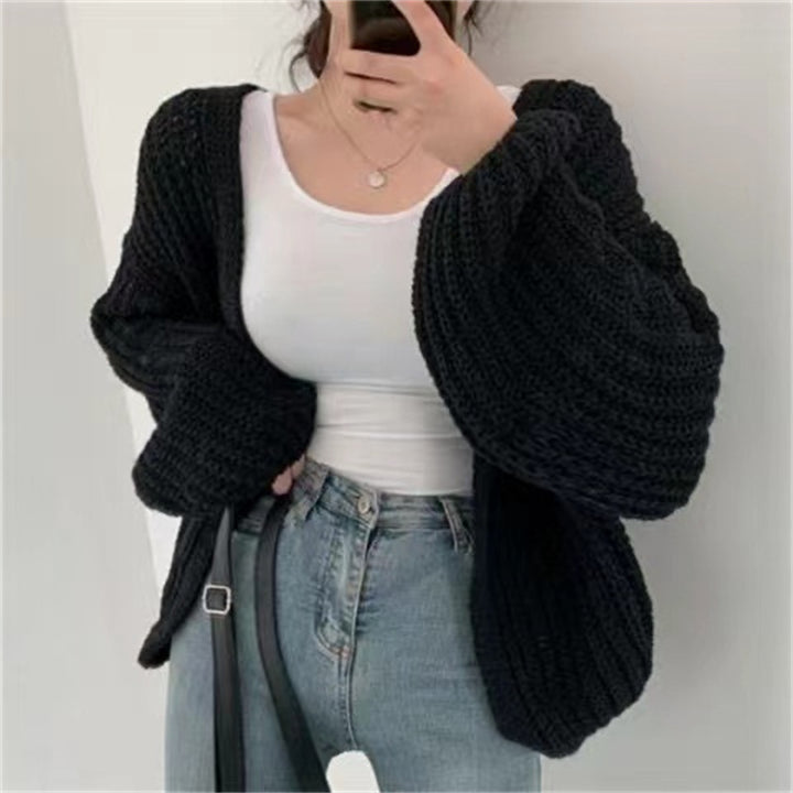 Damen Oversized Strickjacke Drune
