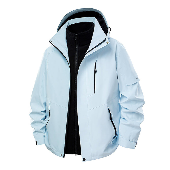 Herren Multifunktionale Winterjacke mit abnehmbarer Kapuze Drune