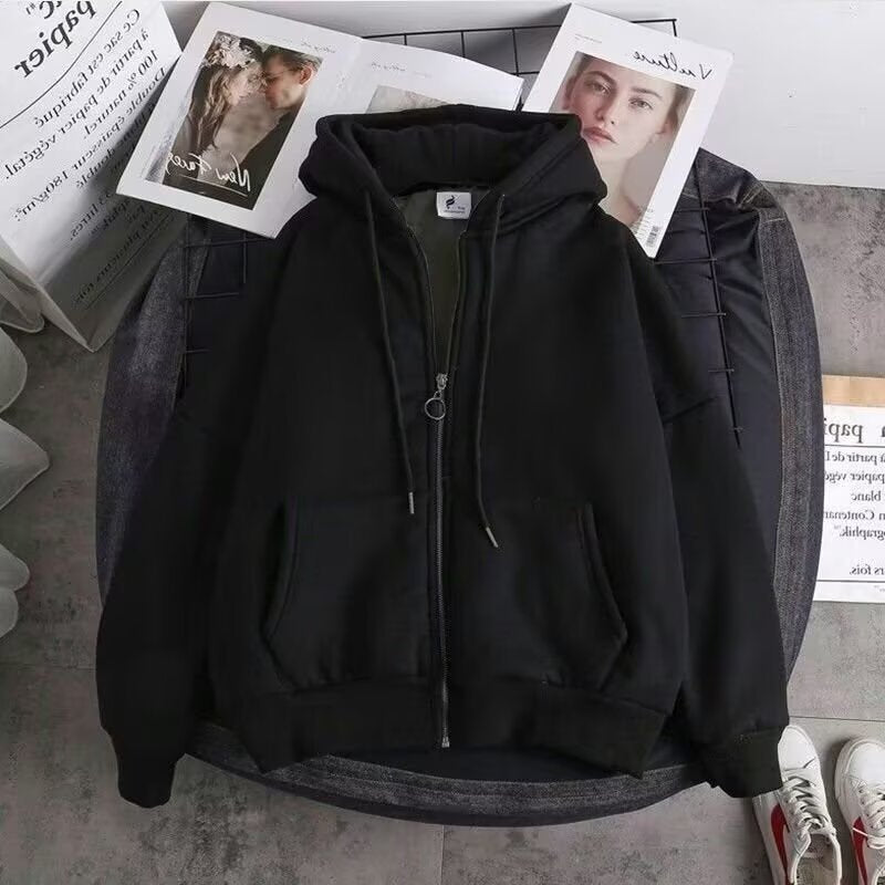 Unisex Kapuzenjacke mit Reißverschluss Drune