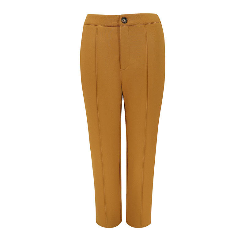 Damen elegante chino Hose mit taillierter Passform Drune