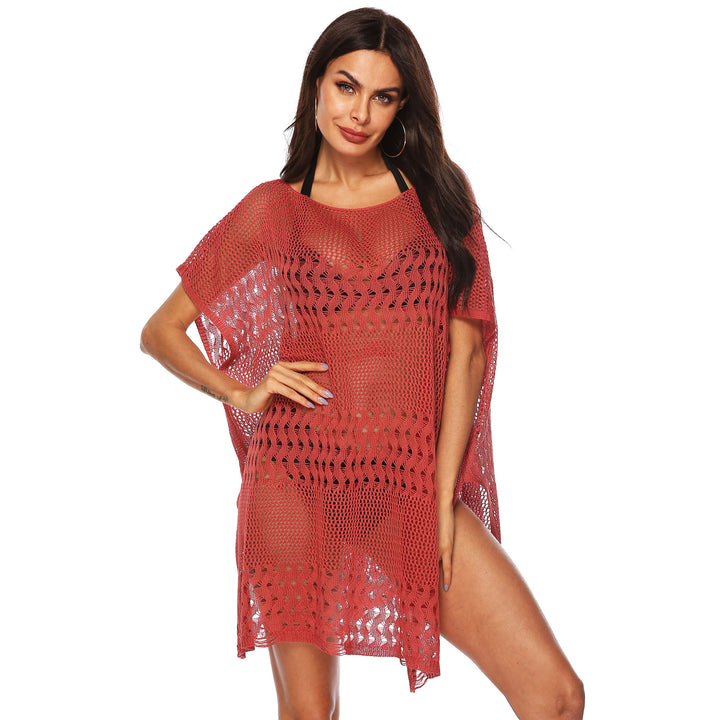 Damen eleganter Strandsarong mit filigranem Häkelmuster Drune