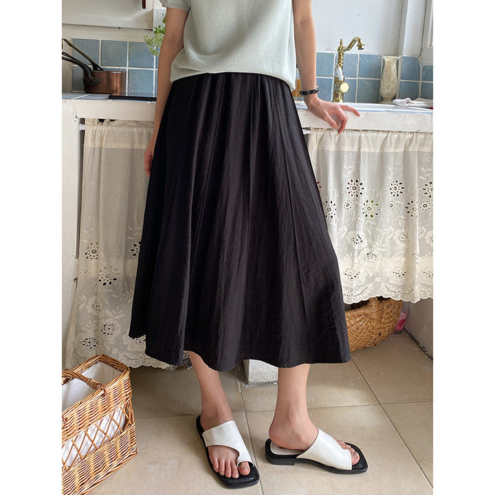 Damen luftige Bluse mit Puffärmeln und Knopfdetails Drune