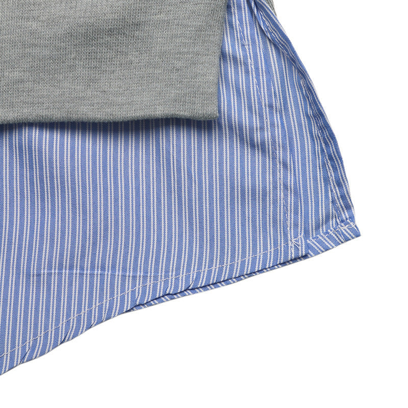 Damen Lässiger Pullover mit Hemdbluseneinsatz Drune
