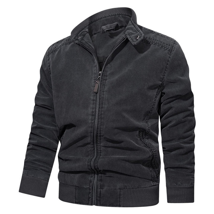 Herren Modische Bomberjacke mit Reißverschluss und feinen Details Drune