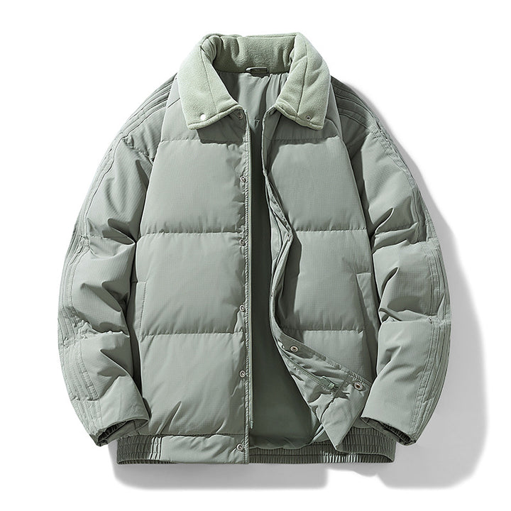 Herren Gepolsterte Winter-Steppjacke mit Teddykragen und winddichter Thermofüllung Drune