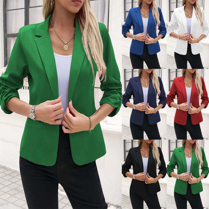 Damen Eleganter Blazer mit lässigen Ärmeln und modernem Schnitt Drune