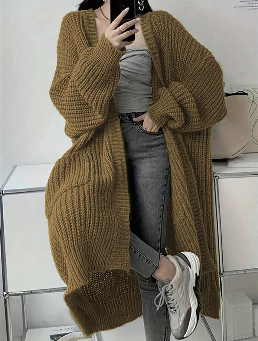 Damen Strickmantel im Oversized-Stil Drune