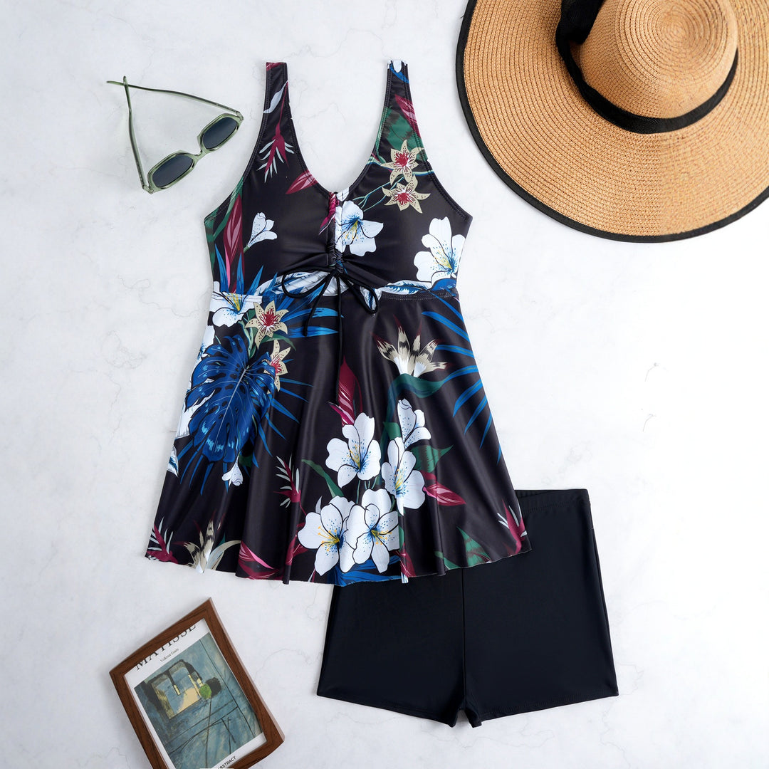 Damen Strandkleid mit integrierter Shorts Drune
