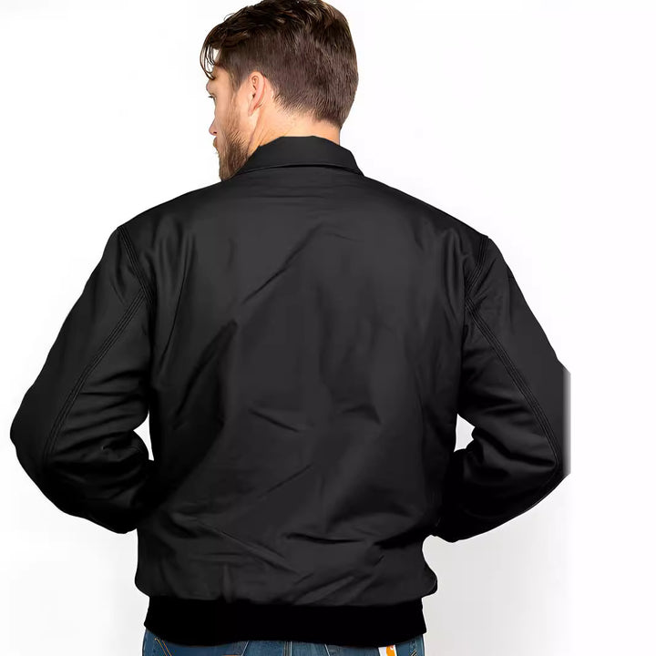 Herren stilvolle Bomberjacke mit praktischen Taschen und elastischem Bund Drune