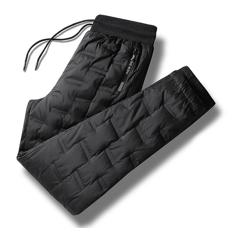 Herren Gepolsterte Thermohose mit Steppung, elastischem Bund und Reißverschlusstaschen Drune