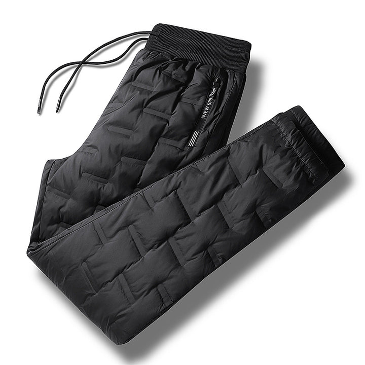 Herren Gepolsterte Thermohose mit Steppung, elastischem Bund und Reißverschlusstaschen Drune