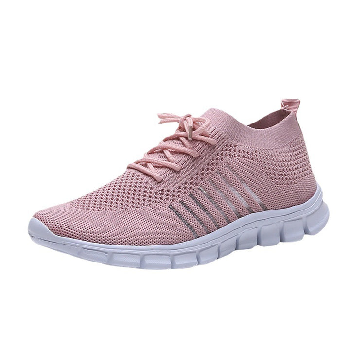 Damen atmungsaktiver Strick-Sneaker mit flexibler Segmentsohle und Komfortfußbett Drune