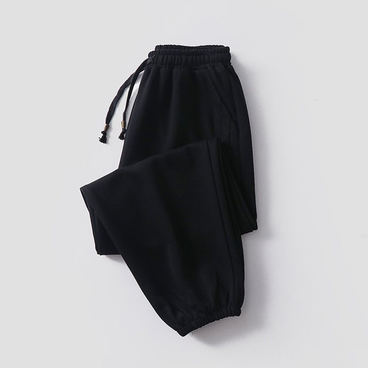 Damen Lässige Jogginghose aus weichem Baumwoll-Mix mit Tunnelzug und elastischen Knöchelbündchen Drune