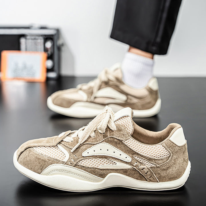 Herren Wildleder-Mesh Casual-Sneaker mit ergonomischer Komfortsohle Drune