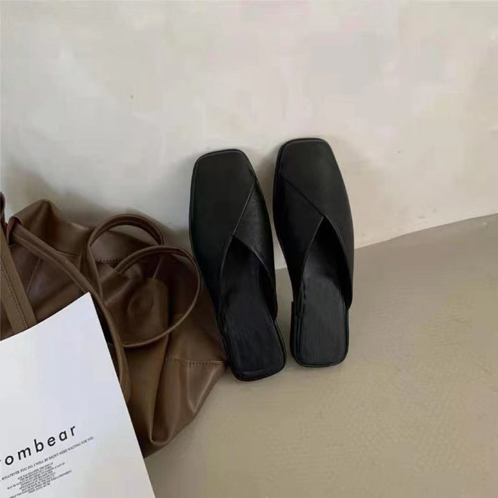 Damen Mules mit elegantem Überkreuz-Design und komfortabler Fußbettung Drune