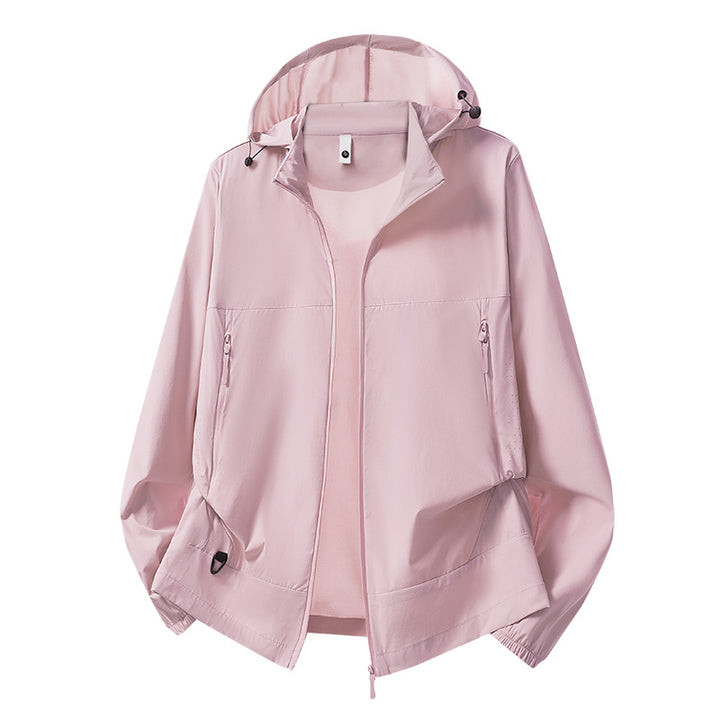 Herren Leichte Softshell-Übergangsjacke mit Kapuze, wind- und wasserabweisender Hülle & verstellbarem Kordelsaum Drune