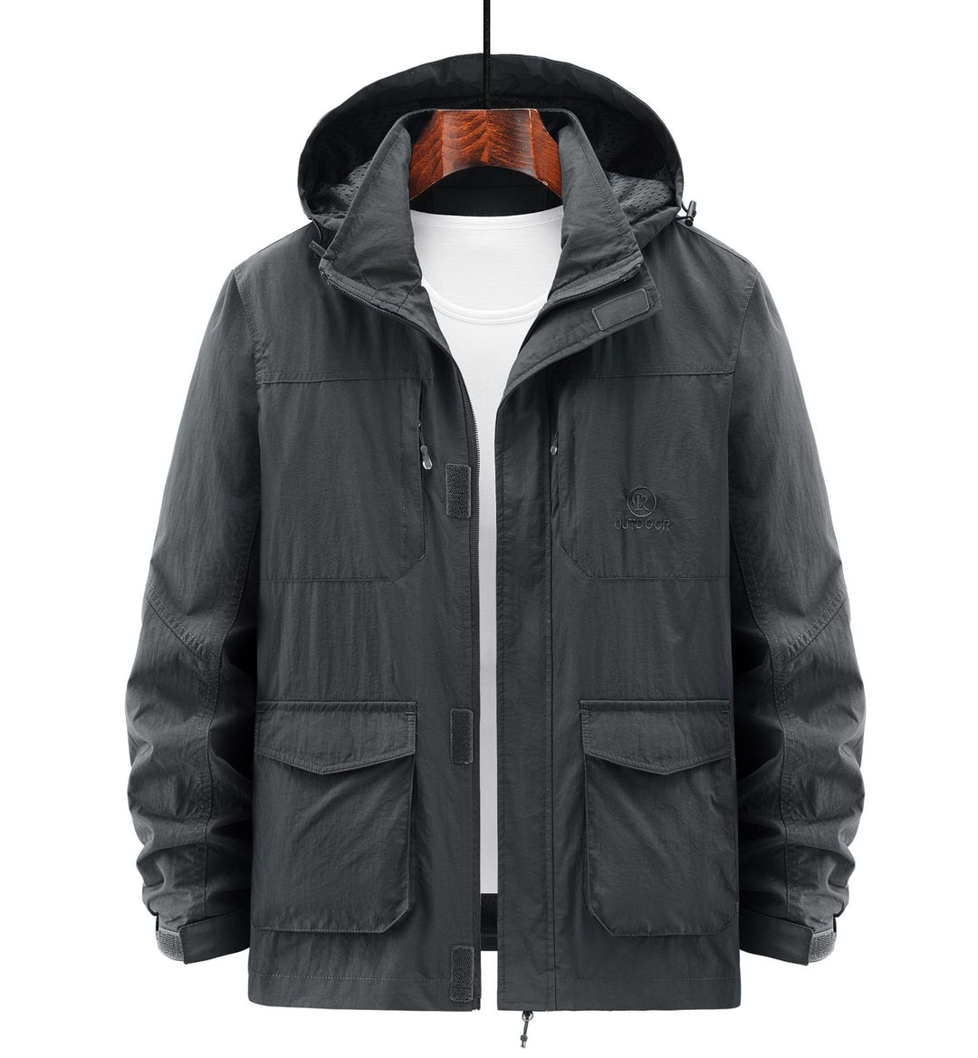 Herren Robuste Wetterjacke mit praktischen Taschen Drune