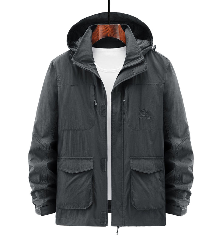 Herren Robuste Wetterjacke mit praktischen Taschen Drune