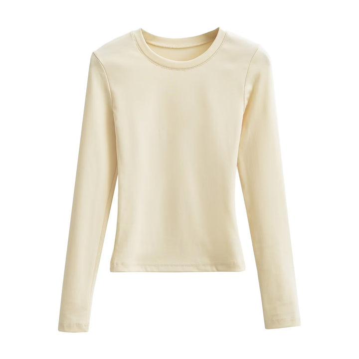 Damen Langarmshirt aus weichem Baumwollmix Drune