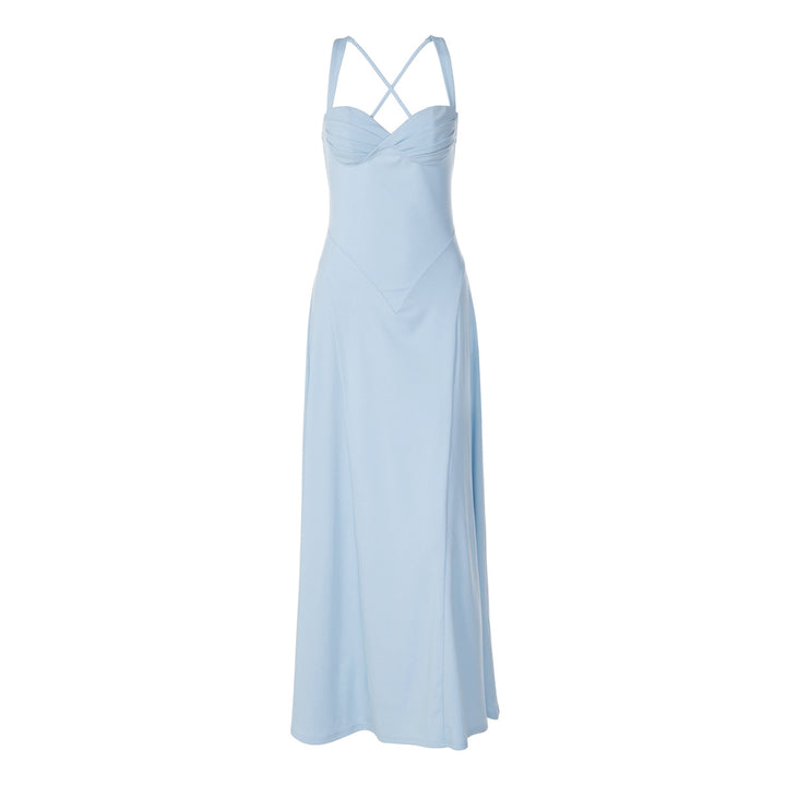 Damen Elegantes Maxikleid mit raffinierten Trägerdetails und schmeichelndem Schnitt Drune