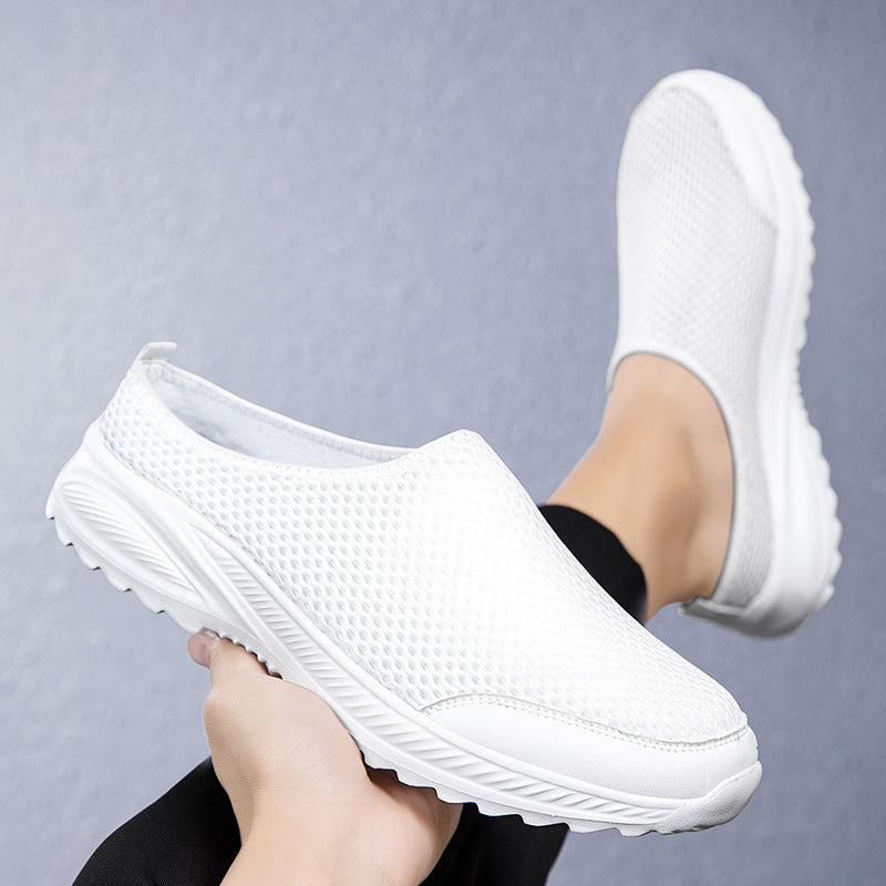 Unisex nan atmungsaktiver Mesh-Mule mit griffiger Flexlaufsohle und gepolstertem Komfortfußbett Drune