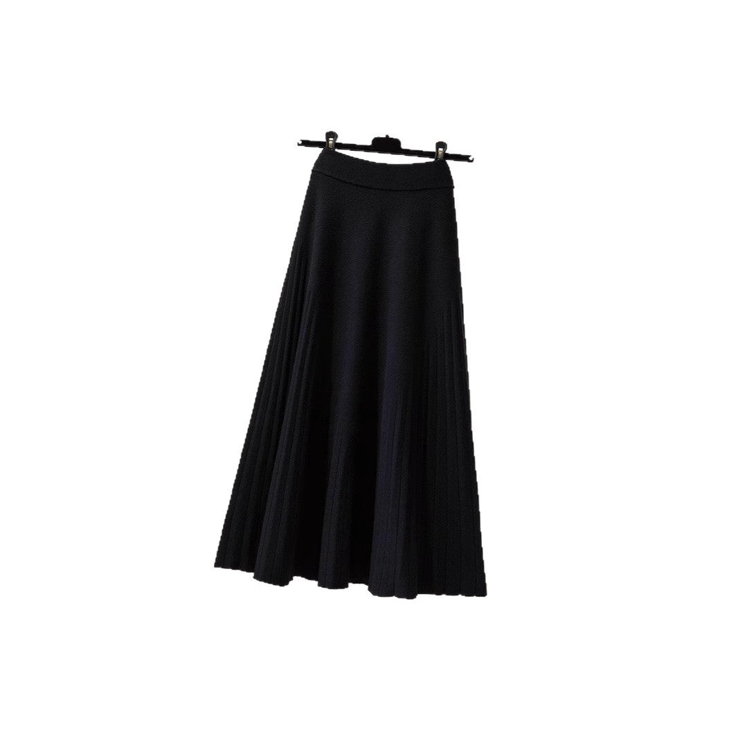 Damen Plissierter Wickelrock Drune