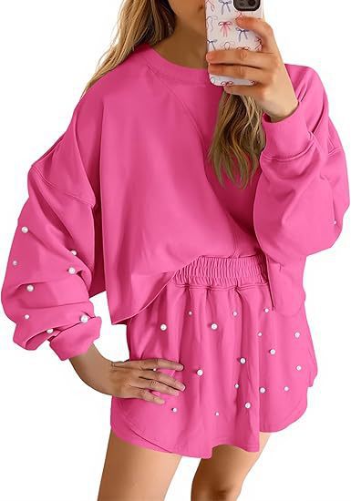 Damen Sportliches Sweatshirt- und Rock-Set Drune
