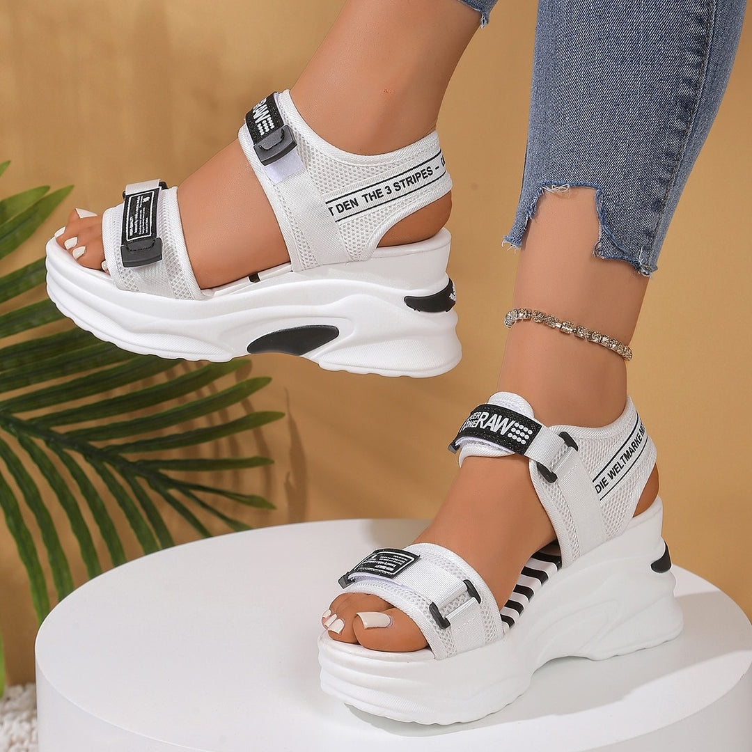 Damen Sportliche Sandalen mit innovativer Dämpfung und verstellbaren Riemen Drune