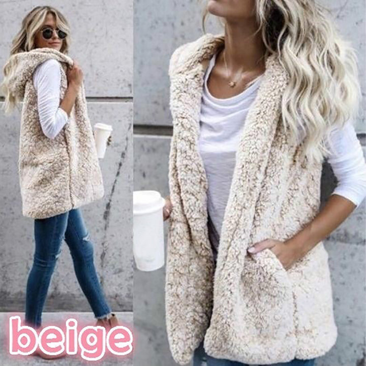 Damen Fleece Weste mit offenem Design und praktischen Taschen Drune