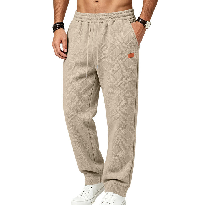Herren Texturierte Jogginghose mit elastischem Bund und Kordelzug Drune