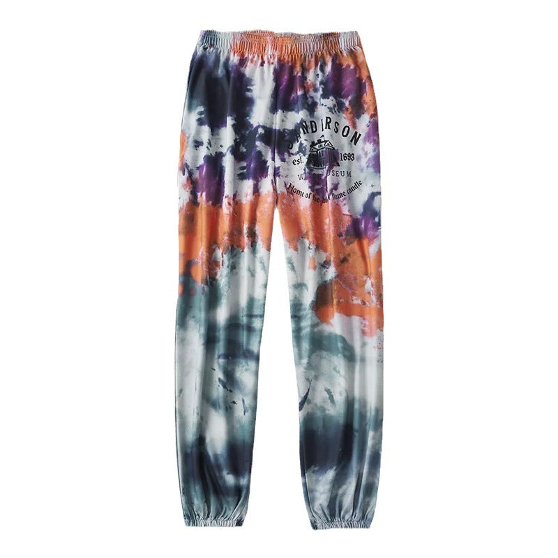 Damen Sportliche Freizeithose mit modischem Batikdesign Drune