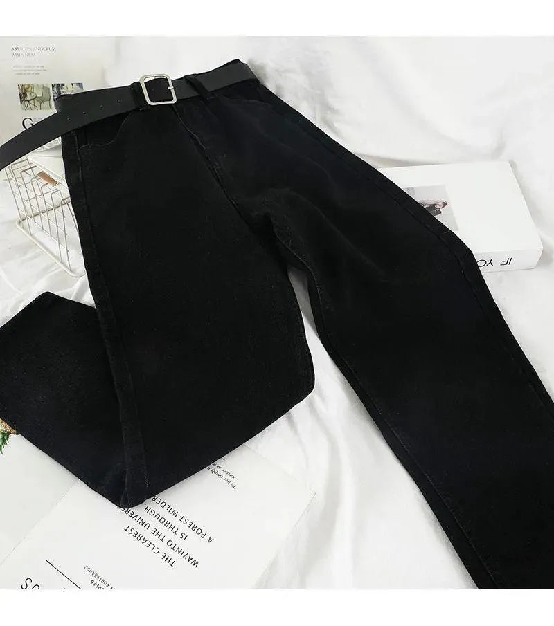 Drune | Women high-waisted jeans straight